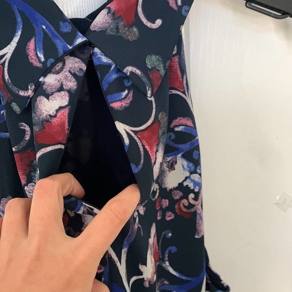 CHARLES HENRY Floral Halter Dress. Size L - Picture 7 of 7